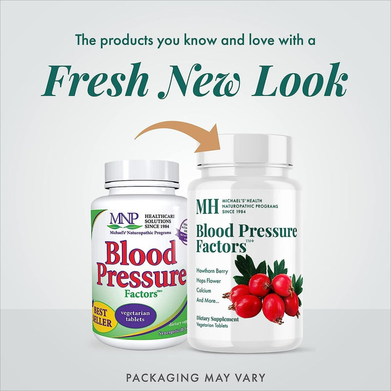 Michael's Health Naturopathic Programs Blood Pressure Factors - 60 Vegetarian Tablets, Pack of 2 - Provides Fluid Balance Support - Kosher - 40 Total Servings 60 Count (Pack of 2)