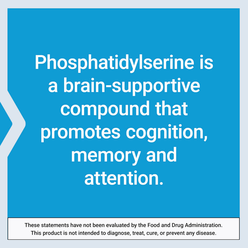 Life Extension PS Caps, 100 Capsules | Phosphatidylserine for Cognitive Performance, Gluten-Free, Non-GMO & Vegetarian