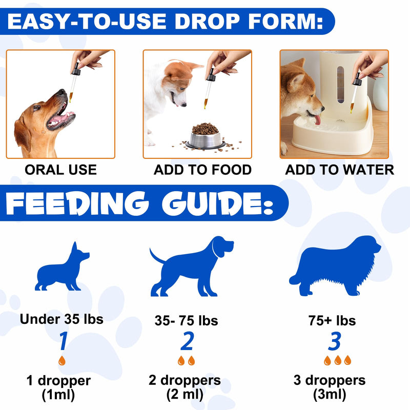 Liquid Supplement for Dogs with Glucosamine, 60ml - Support for Daily Activity & Flexibility