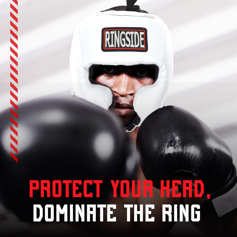 Ringside Competition Boxing Headgear, USA Boxing-Approved Leather Headgear with Cheek Protection, Great for MMA, Muay Thai, Kickboxing, and Training, Ideal for Men and Women, USA/Mexico, XL - BeesActive Australia