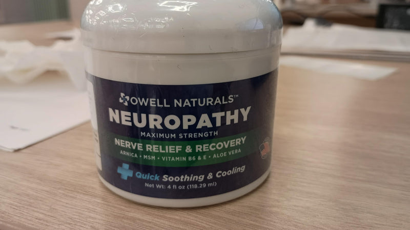 Owell Naturals Neuropathy Cream Extra Strength – Fast Absorbing Cooling for Leg, Feet & Hands – Advanced Soothing Formula with Aloe Vera, Arnica, MSM & Vitamin B6 – Made in USA, 4 fl oz 4 Fl Oz (Pack of 2) - BeesActive Australia