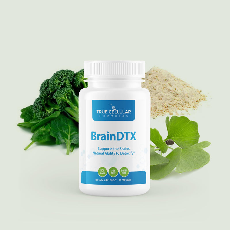 True Cellular Formulas BrainDTX - Supports Cognitive Function, Focus & Mental Clarity - Promotes Clear Thinking & Memory - with Alpha Lipoic Acid & Biotin - Antioxidant Support - 60 Capsules