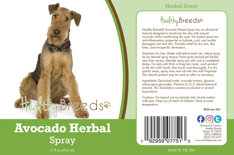 Healthy Breeds Airedale Terrier Avocado Herbal Spray 17 oz