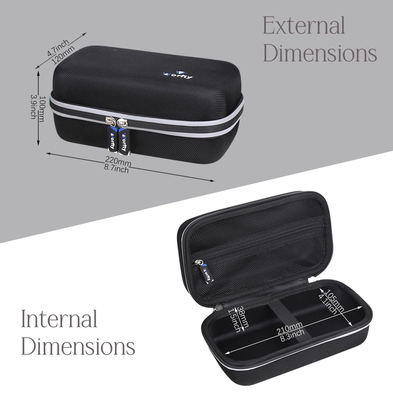 Carrying Case for Portable Nebulizer Machine for Adults and Kids - Hard Travel Protective Carrying Storage Bag (Black) Black - BeesActive Australia