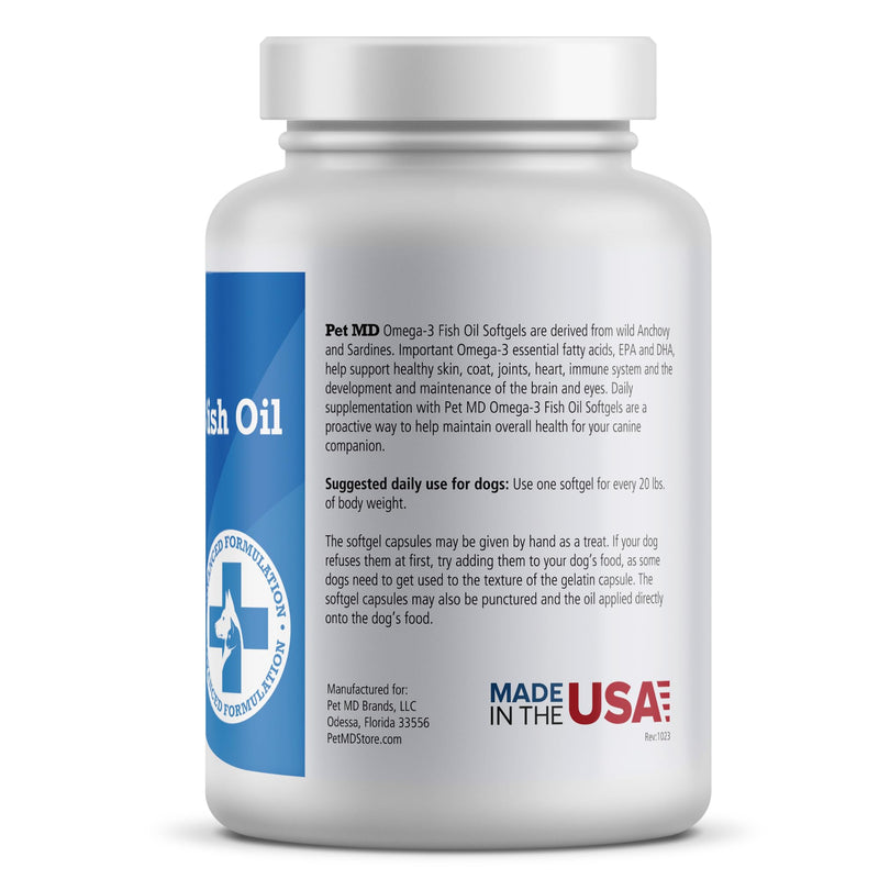Pet MD Omega 3 Softgels & Wrap A Pill Bacon Flavor Pill Paste