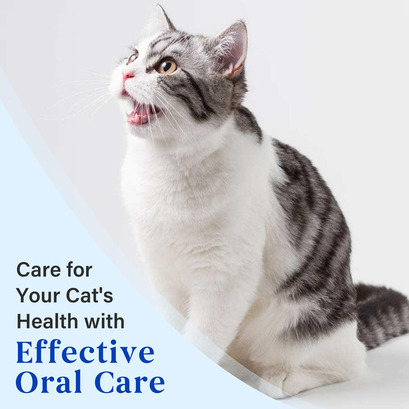 Cat Toothpaste & Toothbrush Set, Tuna Flavor (30g), Gentle Dental Care Kit for Cats, Includes 2 Toothbrushes for Clean Teeth & Fresh Breath