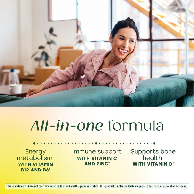 MegaFood One Daily Multivitamin for Women 40+ with 22 Nutrients, 60 Tablets | Immune Support, Cellular Energy, Muscle & Bone Health, Methylated B12, Methylfolate, Vitamin D3, C and Zinc, 60 Servings 1 Count (Pack of 1)