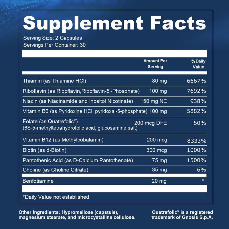 Opti + Homocysteine Capsules | Daily Brain and Heart Health Supplements* | Brain Supplement with Methylcobalamin & Methylfolate | 60 capsules/30 Servings