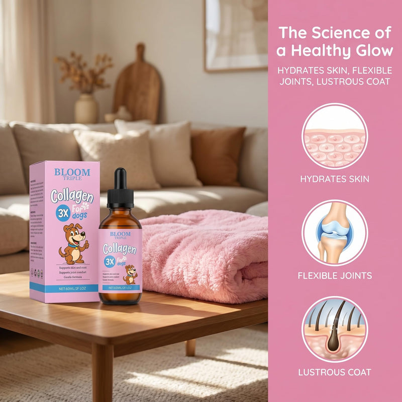 Collagen for Dogs, Premium Liquid Collagen for Dogs, Support for Skin & Joints & Gut & Overall Vitality, 60ml/2floz