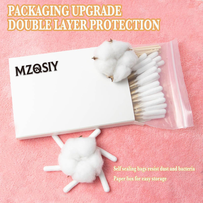 50pcs Pet Dog Ear Cleaner Bamboo Cotton Buds 15.5cm Improved Long Stick, Wax Remover, Itchy Ears, Cleaning Swab for Cleaning Animals, Infections（50pcs） - BeesActive Australia