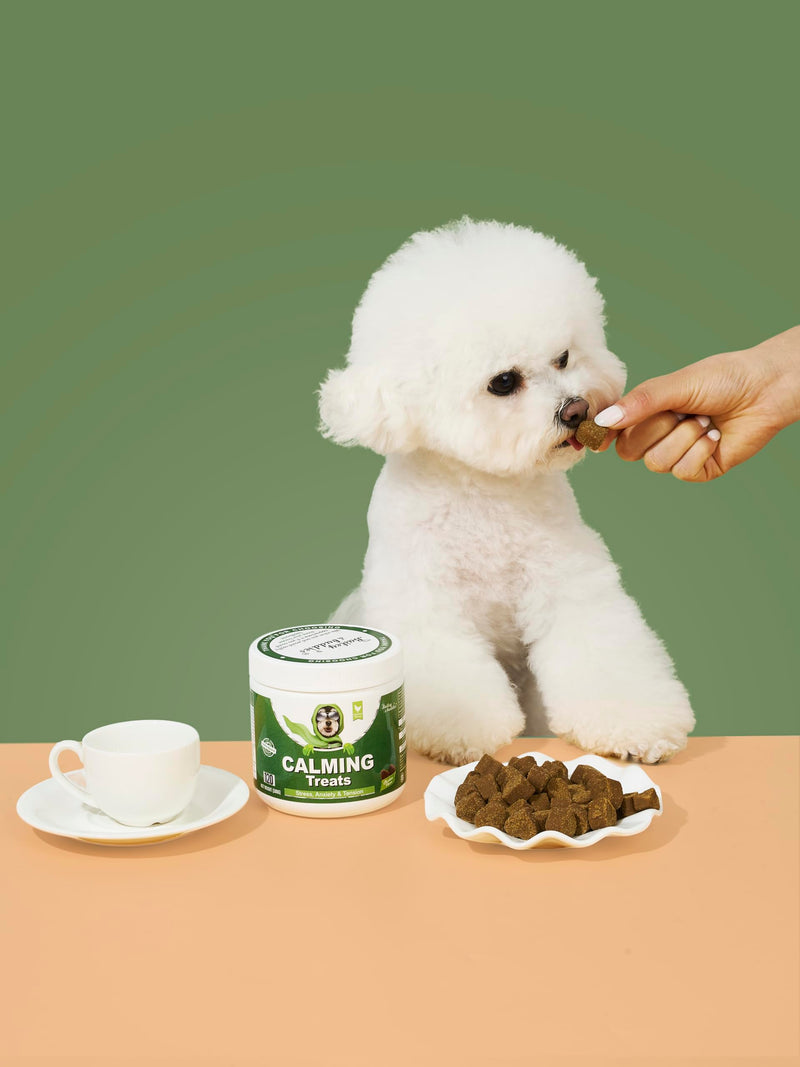 Bailey & buddies Calming Dog Treats - 100% Natural Soft Chews Reduce Stress, Fear, Barking, Aggression. Soothes Anxiety for All Breeds & Adult Ages for Small, Medium & Large Dogs