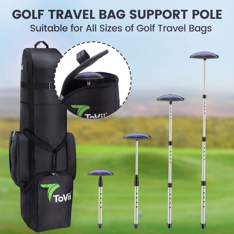 ToVii Portable Golf Club Stiff Arm Support Protector Travel Bag, Sturdy Aluminum Pole, Fully Adjustable to Protect Clubs Blue - BeesActive Australia
