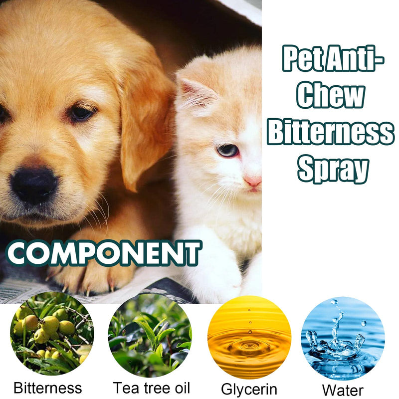 Bitter Apple Spray for Dogs to Stop Chewing, 50ML. No Chew Spray for Dogs. Effective Dog Deterrent Spray for Carpet Furniture. Anti Chew Spray for Dogs Indoor & Outdoor Use. Alcohol-Free & Non-Toxic. green - BeesActive Australia