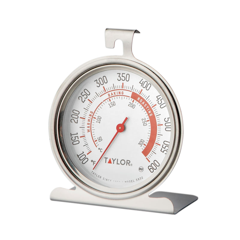 Taylor 5932 Large Dial Kitchen Cooking Oven Thermometer, 3.25 Inch Dial, Stainless Steel, Oven Thermometers, Silver - 2 Pack Pack of 2 - BeesActive Australia