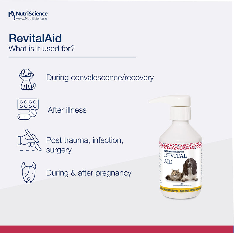 RevitalAid Recovery Supplement 250ml | For Dogs and Cats | Recovery