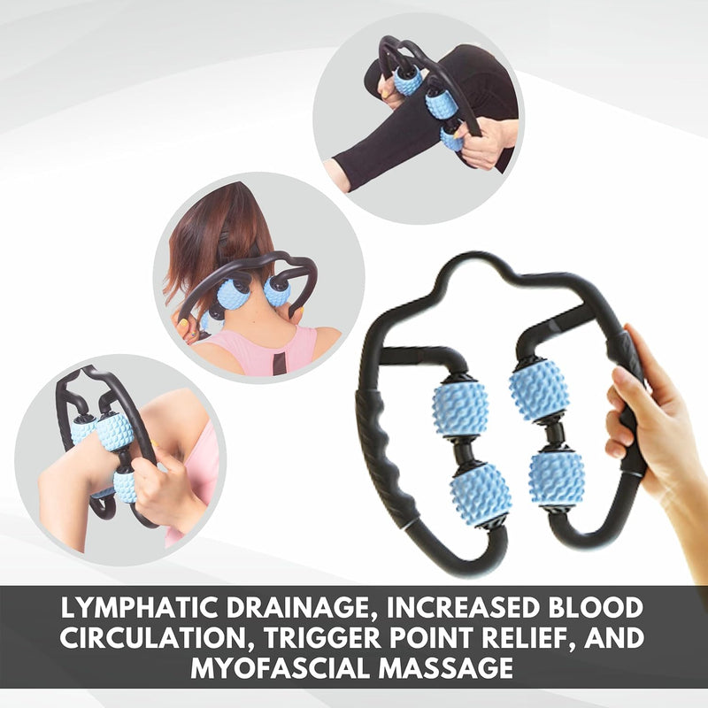 Muscle Massager Roller, Trigger Point Foam Roller for Calves, Legs, Arms, Shin Splints, Massage Tool to Relieve Soreness, Stiffness, and Tight Muscles, Cellulite and Deep Tissue Massaging - BeesActive Australia