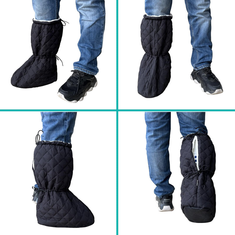 Leg Cast Cover - Windproof Cast Toe Sock - Warm Plaster Stocking Protective for Outdoor & Indoor Use, Non-slip Below The Knee Leg Cast Protector (L) Large - BeesActive Australia