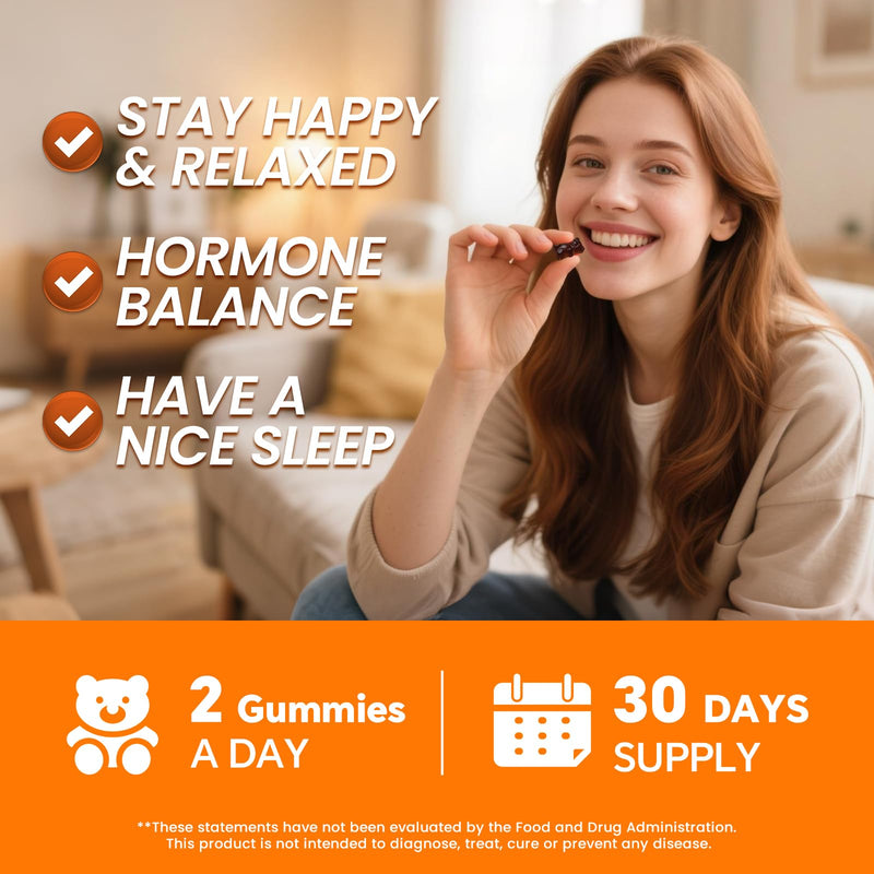 Lukaree Cortisol Supplements for Women & Men, 15 in 1 Cortisol Reducer Manager, Cortisol Calm Gummies with Ashwagandha, Magnesium, L-theanine, GABA - for Mood, Focus, Sleep - Vegan Sugar Free, 60 Ct. Orange 60 Count (Pack of 1)