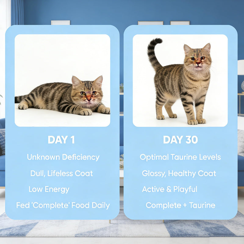VitaTaurine Pro Supplement for Cat, Pure Taurine Supplement, Grain-Free Formula, Essential Amino Acid, Supports Overall Heart Health & Eye Vitality, for All Cat Breeds & Ages,200 Grams