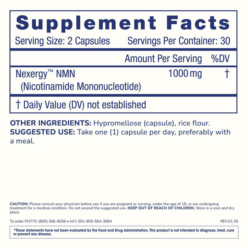 ProHealth Essentials NMN 1000, NAD+ Precursor (1000mg, 60 Capsules)