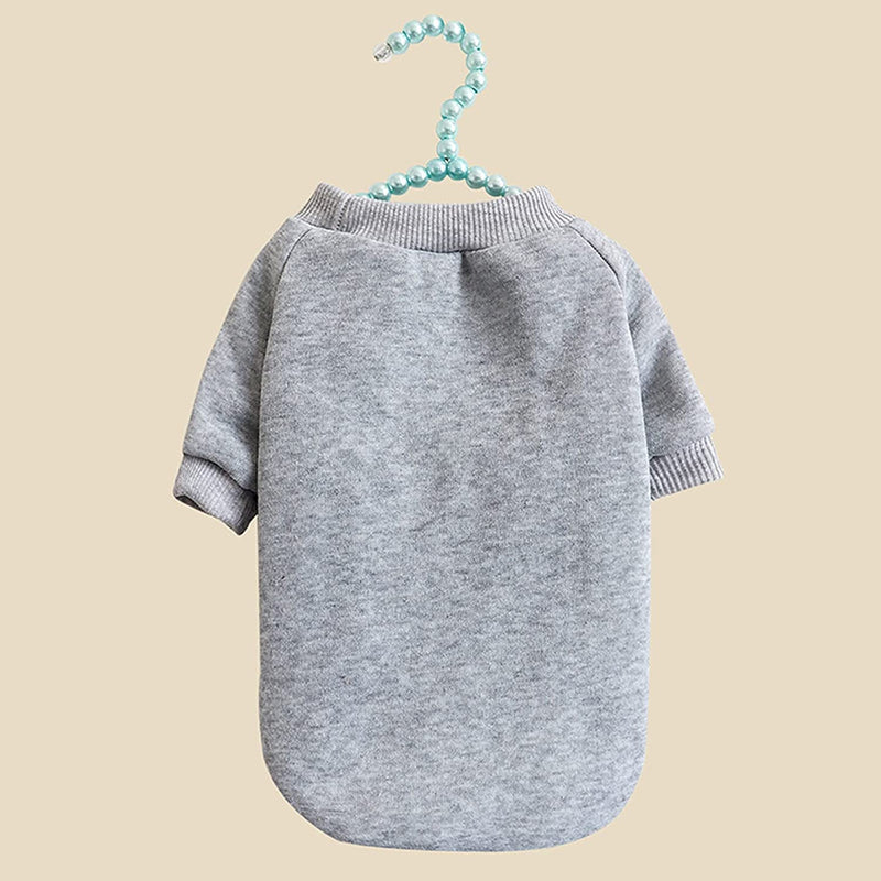 Cat Sweaters Shirts for Cats - Hairless Cat Cotton Tshirts Pet Clothes - Pullover Kitten T-Shirts with Sleeves - Cats & Small Dogs Apparel (Light Grey, Medium) Light Grey - BeesActive Australia