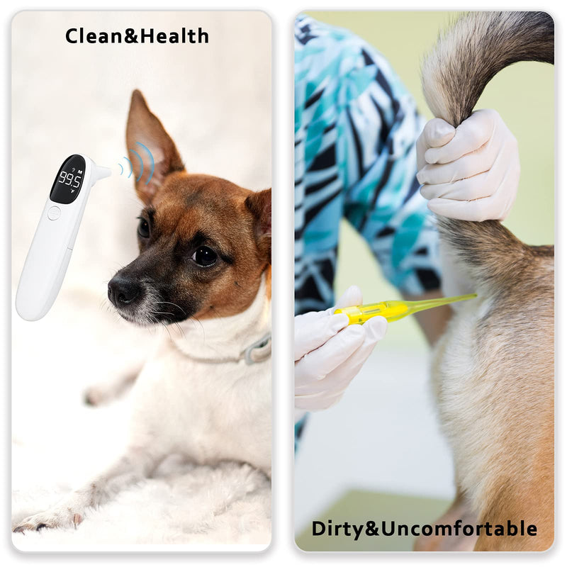 Cat and Dog Ear Temperature Monitor, Pet Only Thermometer, Dogs or Cats Ear Temperature Monitor with Warranty, Dog and Cat Ear Care Supply, Take Pet Temperature Tool. - BeesActive Australia