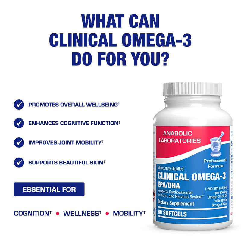 Omega 3 Fish Oil 1200 mg - Clinical DHA EPA Omega 3 Supplement with Burpless Fish Oil Brain Heart & Overall Health - Molecularly Distilled for Purity - Certified Sustainably Sourced (Orange Flavored)