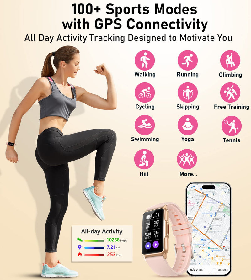 Fitness Tracker with Heart Rate Sleep Monitor Step Calorie Counter Pedometer