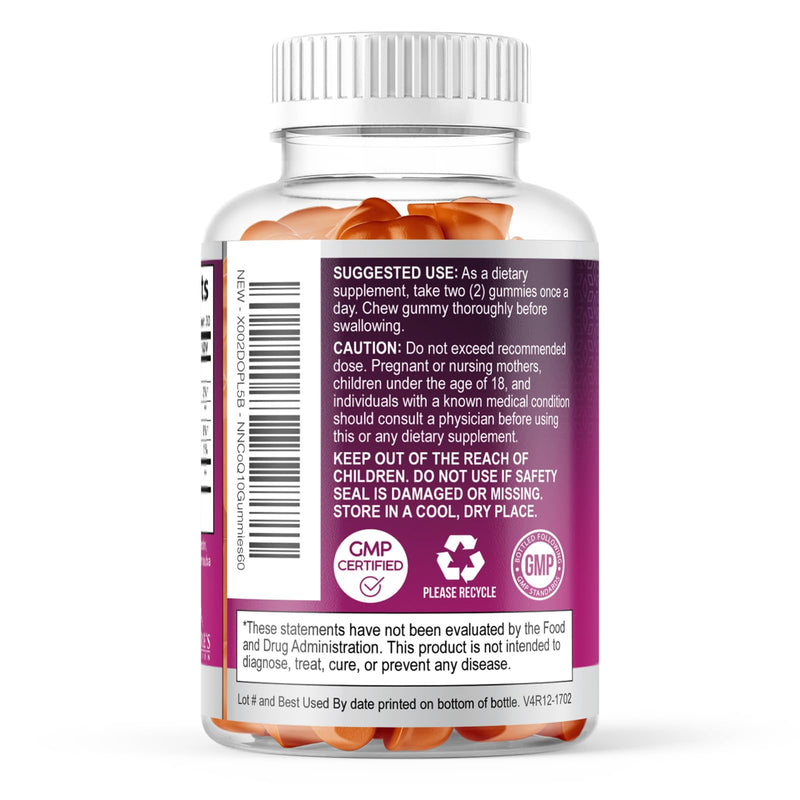 CoQ10 Gummies - Coenzyme Q10 100mg Per Serving - 3X Strength, High Absorption, Antioxidant Supplements for Heart Health Support & Energy Production, Ultra Coq 10 Vitamins Supplement - 60 Gummies 60 Count (Pack of 1)