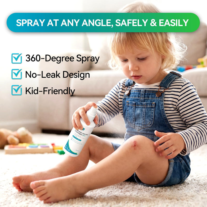 Dimora OTC First Aid Antiseptic Spray, PHMB Skin and Wound Cleanser for Cleansing Wounds and Moistening Absorbent Wound Dressings for Cuts, Abrasions, Lacerations, Burns, and More – 80mL Each (3 Pack) - BeesActive Australia