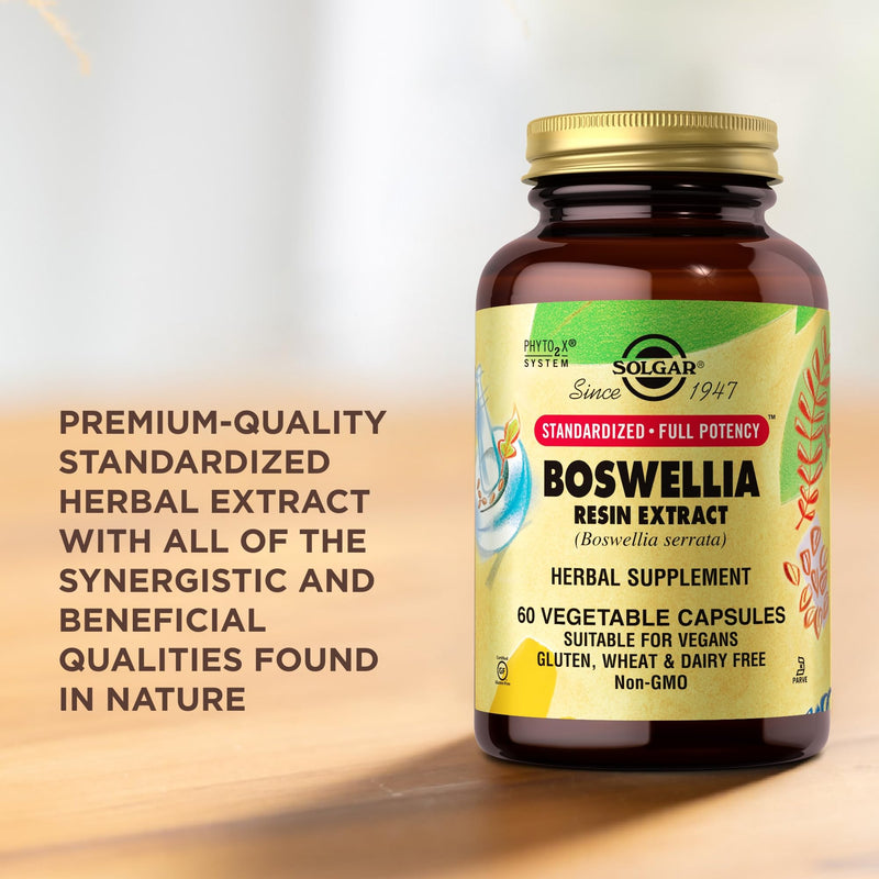 SOLGAR Boswellia Resin Extract Vegetable Caps, 60 CT - BeesActive Australia