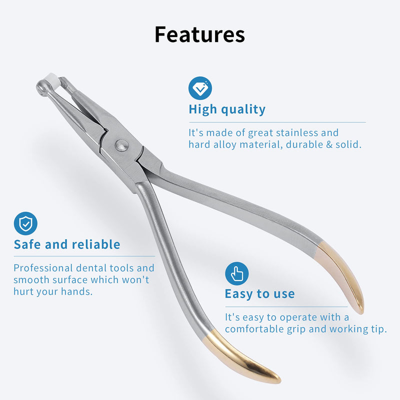 Dental Adhesive Removing Pliers, Orthodontic Bandage Remover Forceps Dental Surgical Instrument Tool Tooth Pulling Kit for Dentist - Easy to Use and Portable - BeesActive Australia