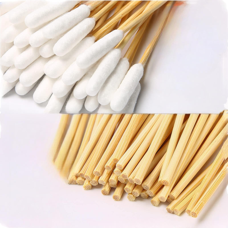 Pet Dog Ear Cleaner Cotton Buds,200 pcs Animal Ear Cleaner Big Cotton Swab Sticks Cotton Buds,Large Cotton Buds Animal Ear Cleaning Cotton Swab Sticks Remover Itchy for Pet Ear Wax Removal