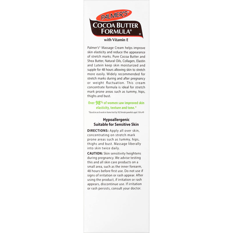 Palmer's Cocoa Butter Formula Massage Cream for Stretch Marks and Pregnancy Skin Care, 4.4 Ounces (Pack of 2) 4.4 Ounce (Pack of 2)