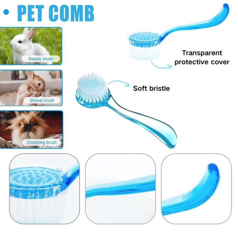 Bearded Dragons Foldable Bathtub with Soft Brush and Towel Set Reptile Accessories Swimming Pool Relax Cleaning Set for Small Pets Guniea Pig Turtle Hedgehog (11.8x3.93In) 11.8x3.93in - BeesActive Australia