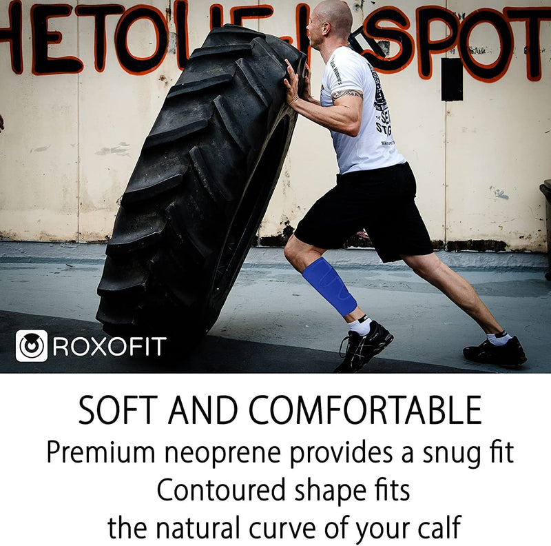 ROXOFIT Calf Brace for Torn Calf Muscle and Shin Splint Pain Relief - Adjustable Neoprene Compression Support Wrap for Men and Women - BeesActive Australia