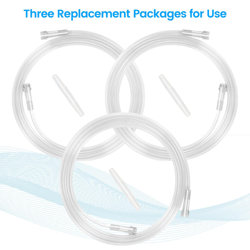 Generic 5 Foot High Flow Oxygen Tube Extension - Transparent, Crush Resistant, PVC, Pack of 3 Tubes 3PCS Oxygen Extension Tubing-5 Ft - BeesActive Australia