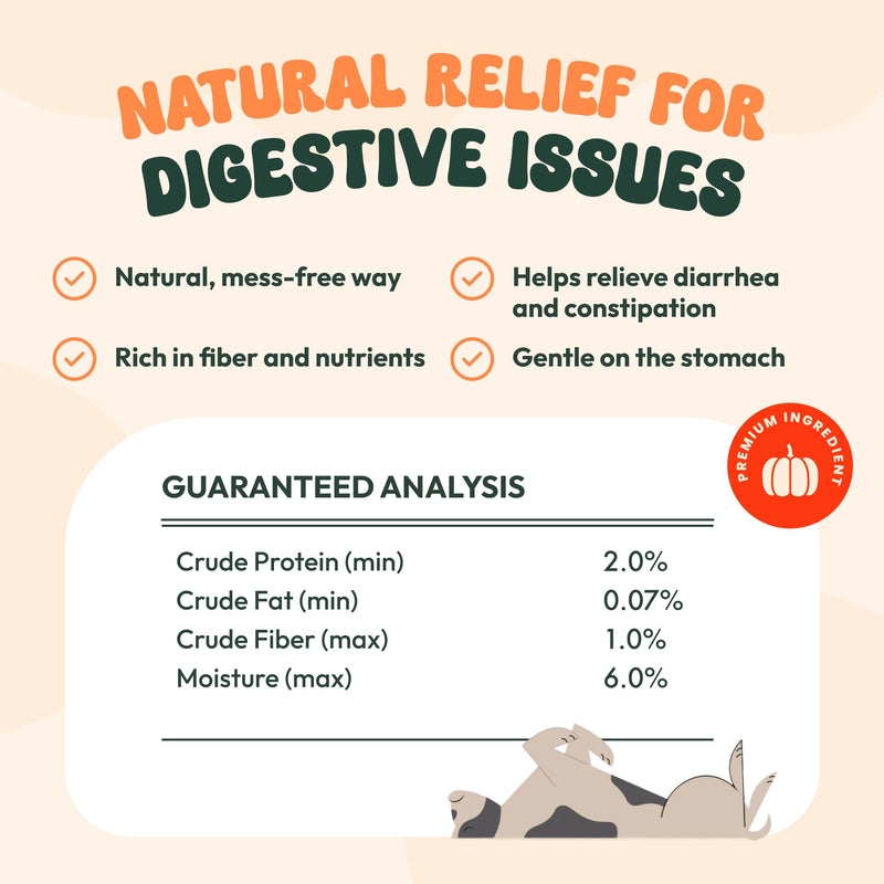 Organic Pumpkin Powder for Dogs, Puppies, Cats, and Kittens: Your Pet's Essential Digestive Supplement 7.5oz