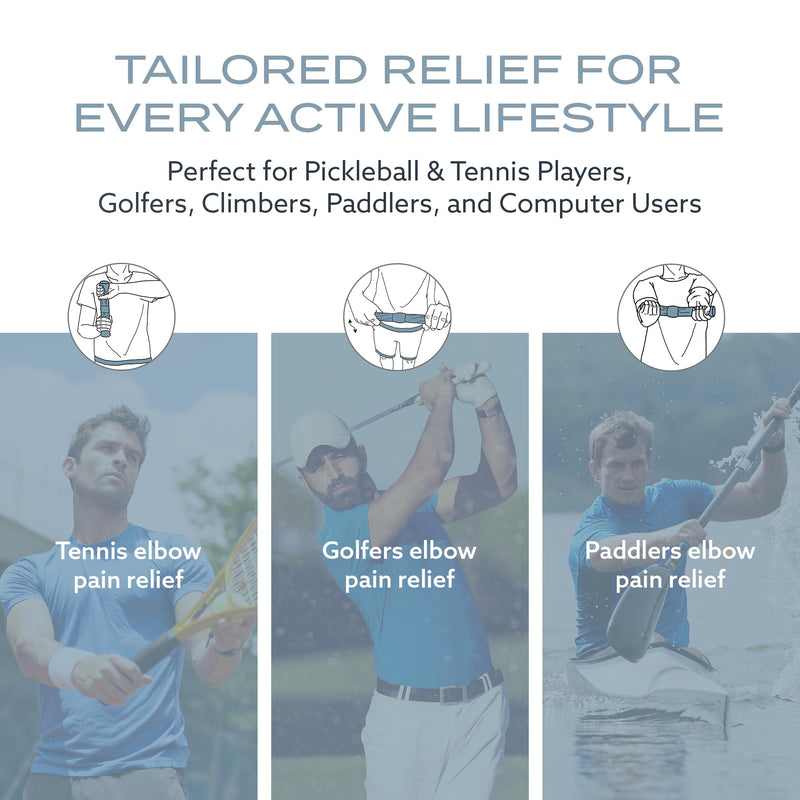 PT Pro Tennis Elbow Trainer For Physical Therapy, Textured Grip, Elbow Pain Relief, Resistance Bar For Tendonitis And Golfer's Elbow, Improve Grip Strength, Pickleball Elbow And Golfer's Elbow, Gray