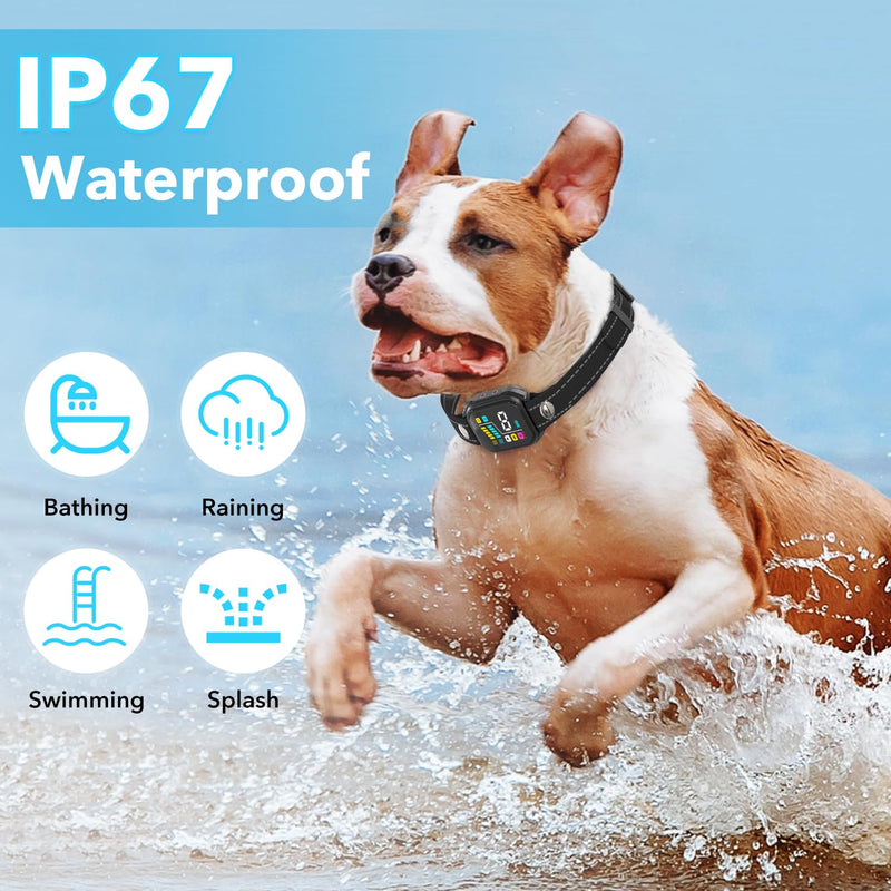 2025 New Tech Bark Collar, Dog Bark Collar for Large Medium Small Dogs Smart Barking Collar Rechargeable Training Collar IP67 Waterproof with 8 Adjustable Sensitivity Beep Vibration - BeesActive Australia