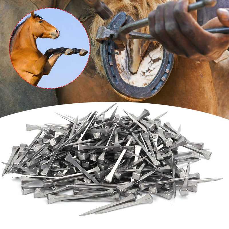 250Pcs Horseshoe Nails Size E5 Steel Head Nails Stained Glass Supplies for Leaded Stained Glass Projects, Horses and Rustic Decor - BeesActive Australia