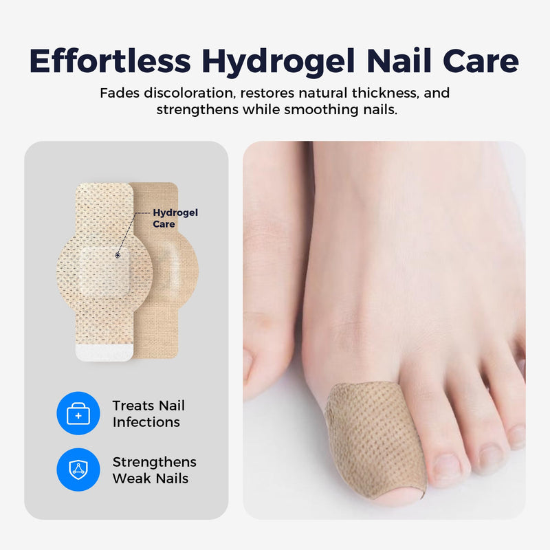 Fungal Nail Patches & Nail Repair Pen,Fast-Acting 7 Days Toenail Treatment Extra Strength With Tea Tree Oil, Acetic Acid Nail Pens for Damaged Nail