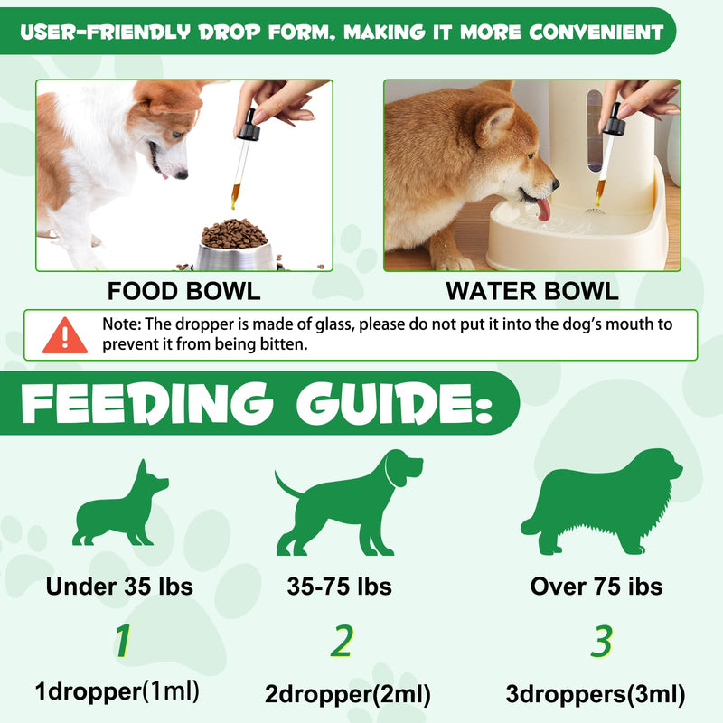 Specifically Formulated for Dogs, Natural Intestinal Defense for Dogs, Herbal Cleanse, Digestive Support for All Dog Breeds, Puppy & Kitten, Gut Health, Supplement Drops, Advanced Broad Spectrum 1 Pack for dog