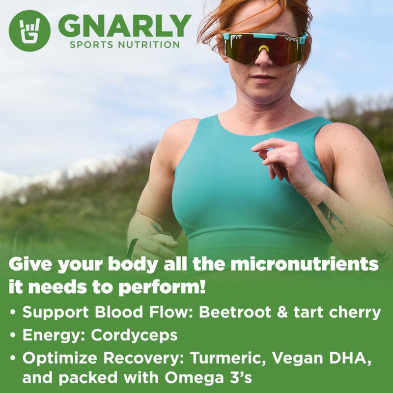 Gnarly Nutrition Greens Superfood Powder – Lemon Mint Performance Super Greens Powder – NSF Contents Certified – Organic, Probiotics & Essential Micronutrients - Lemon Mint, 11.64 oz Bag (30 Servings)