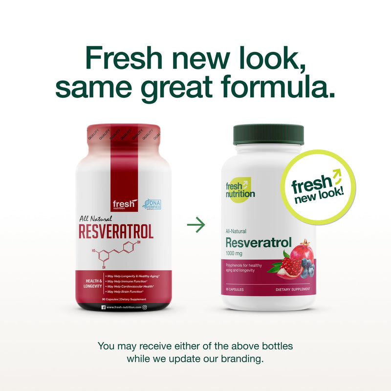 Resveratrol Supplement - Trans-resveratrol Extra Strength 750mg - Natural, Pure and Potent Polyphenols Supplement - Vegan, Non GMO, Gluten-Free - 90 Capsules (Pack of 2) 90 Count (Pack of 2)