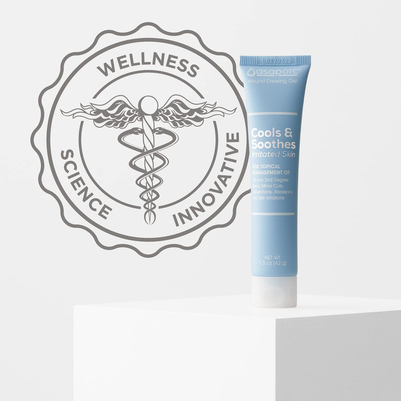 ASAP OTC Wound Dressing Gel by American Biotech Labs | SilverSol Ag₄O₄ 24 ppm Healing & Soothing Gel | 1.5 Oz 1.5 Ounce (Pack of 1) - BeesActive Australia