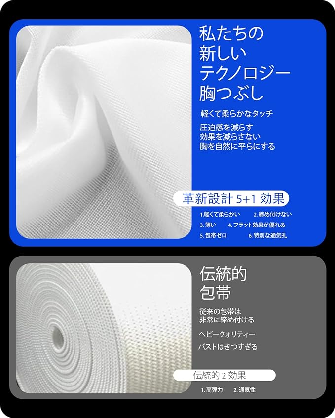 Wonababi Chest Crushing Shirt, Half Tank Top, Comfortable Without Tightening, Nabe Shirt, Men's Cosplay, Bust Correction, Women's Underwear, Smooth Bra, Kimono Bra, No Hooks, White, wht - BeesActive Australia