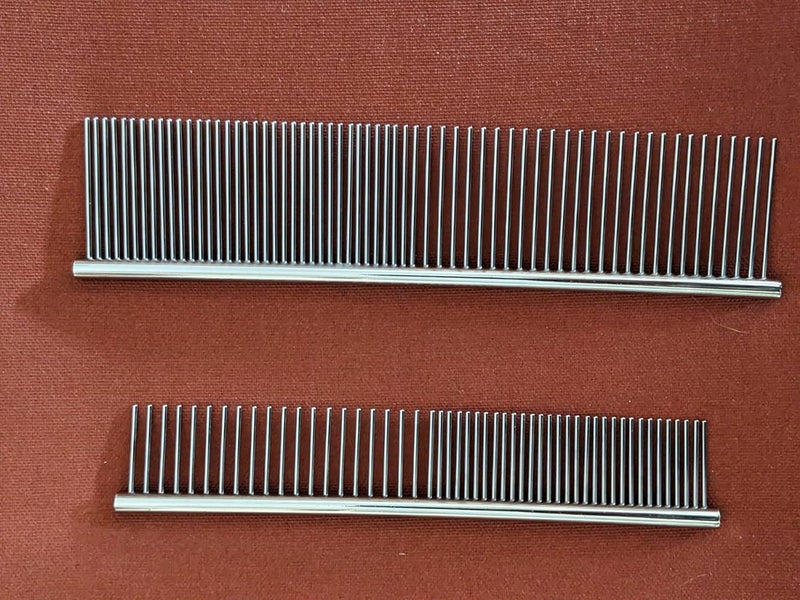 JIANYI Dog Combs for Grooming, Stainless Steel Cat Comb for Removing Tangles and Knots, Professional Grooming Tool for Long or Short Haired Dog, Cat and Other Pets (2 Pack) - BeesActive Australia