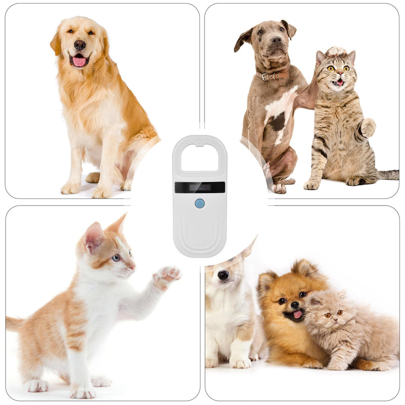 Pet ID reader, white animal chip reader, microchip reader for dogs/cats, pet microchip scanning dog microchip scanner, pet ID pet scanner pet chip reader for animal tracking - BeesActive Australia