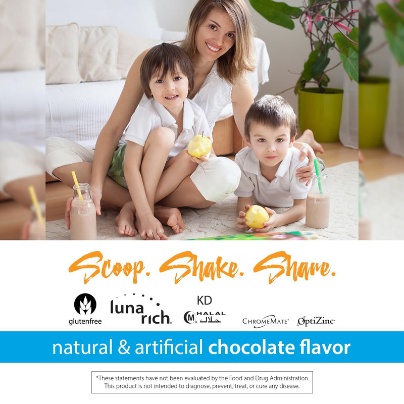 RELIV - Now for Kids Chocolate Nutritional Shake - 15 Servings | Essential Vitamins And Minerals, Provides Protein, Supports Daily Nutrition For Kids, Chocolate Flavor, Easy To Mix,